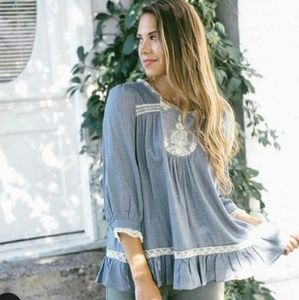 Like new chambray fowy shirt